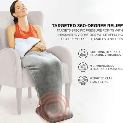 CozyVibe™ – Heated Wrap & Foot Massager in One