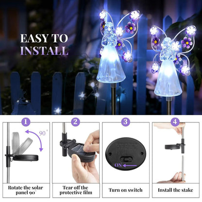Celestial Shine™ Solar Angel Lawn Lights