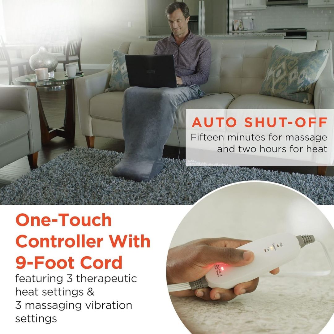 CozyVibe™ – Heated Wrap & Foot Massager in One