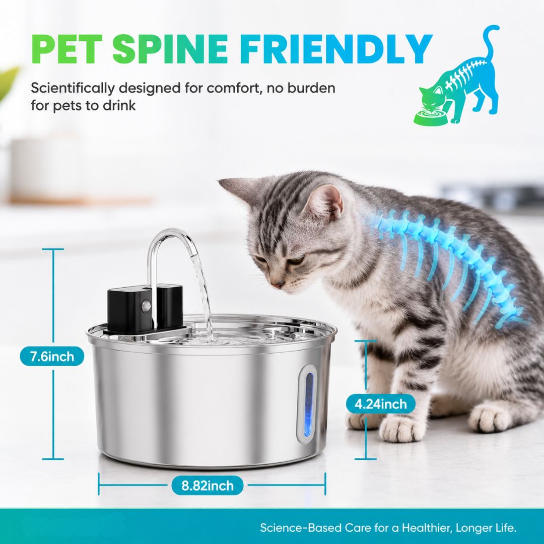 AquaPaw™ Smart Wireless Cat Water Fountain